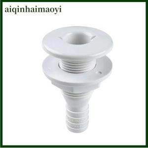 aiqinhaimaoyi Marine Boat ABS Plastic Thru Hull Fitting Connector For 5 8 3 4 1 Inch Hose Boat Drain Bilge Pump Plumbing Fittings