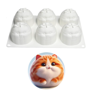 Flexible Chocolate And Sweet Silicone Molds Practical Silicone Cats Candy Squeeze Toy Molds for Creative Baking