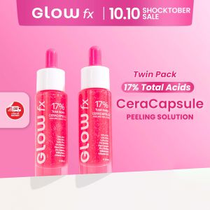[Twin Pack Ceracapsule Peeling] - GLOW FX - 17% Total Acids CeraCapsule Peeling Solution - Serum Exfoliasi Wajah Mengandung Glycolic Acid Untuk Mencerahkan dan Menghaluskan Wajah