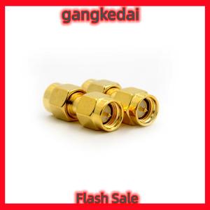 Gangke 2Pcs SMA Male to SMA Male Plug in series RF Coaxial Adapter Connector