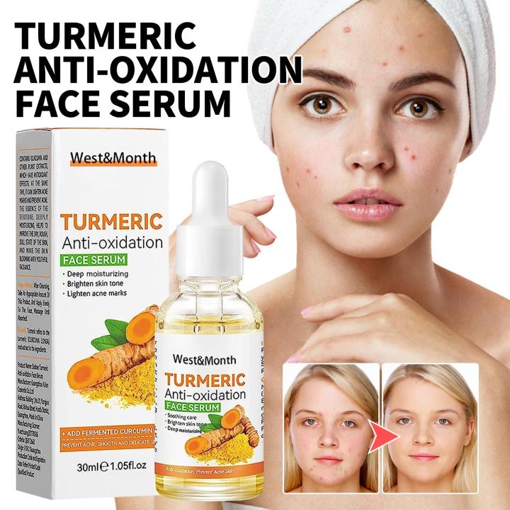 Picture Idea: West Month Turmeric Niacinamide Brightening Essence Fades Dark Spots Acne
