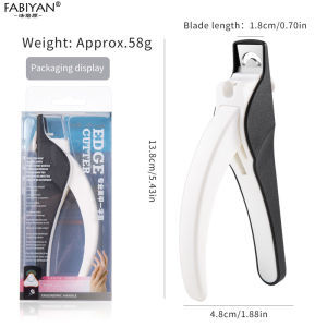 Nail Cutter For Fake Nails Anti Splash Acrylic Nail Art Edge Cutter Nail Tip Trimmer Nail Clipper