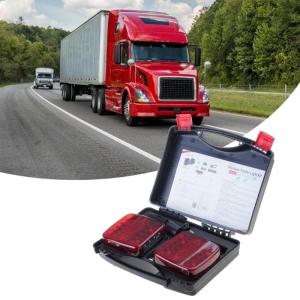 ชุดไฟลากไฟเบรค LED ไร้สายไฟท้ายรถพ่วงไร้สายไฟท้ายสำหรับรถบรรทุกรถโคมไฟรถพ่วงแม่เหล็ก