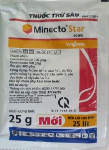 Thuốc trừ sâu MINECTO star 60WG.