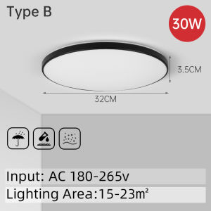 CHENBEN Modern Led Ceiling Light 18W 30W 40W Ultra Thin Easy Install Ceiling Lamp 25/32/40/50CM Round Panel Lights For Living Room Bedroom Kitchen Bathroom Lighting Fixture
