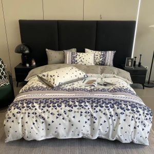 Set 4 Món Vỏ Chăn Ga Gối Cotton Organic 100% Cotton Nhập Khẩu Cao Cấp 4 Món