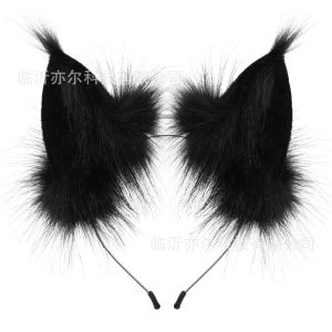 New personalized adjustable headband with realistic fox ears for Halloween cosplay cos Plush hair accessory