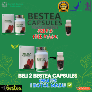 Bestea Capsules 60 Kapsul 2 Pcs Ekstra Sarang Semut Dan Buah Merah Papua + Madu 100 mg Produk Herbal
