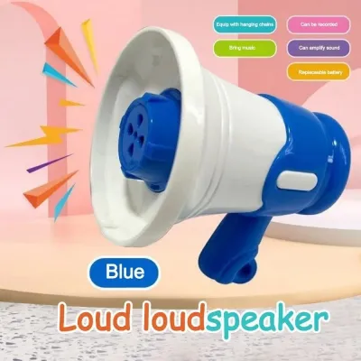 Bullhorn Megaphone Toy Megaphone Speaker Toy Small Speaker With Keychain And Music Childrens Play