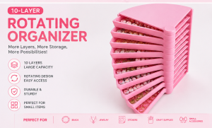 Layer Rotating Organizer Storage Tray