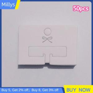 Millys ที่หนีบผมแบบเรียบง่าย50ชิ้นการ์ดกระดาษเครื่องประดับผมแฟชั่นกิ๊บติดผมกระดาษแข็ง