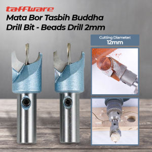  [PACK] Mata Bor Tasbih 8mm 12mm x 2mm Set Round Brads Drill Bit Gelang Kayu Bulat 7ROT
