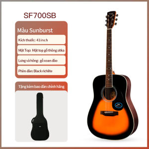 Đàn guitar acoustic Saga dòng SF700 full size 41 chính hãng Duy Guitar Store phân phối
