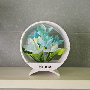 Tanaman Hiasan Bunga LILY Mini Pot Ring 15cm x 6cm x 18cm Bulat Imut Mini Kecil Pajangan Ruang Tamu Minimalis Bunga Artificial Bunga Hias Meja Tamu Bunga Pajangan Meja Tamu Bunga Pajangan Murah Bunga Dekorasi Rumah Bunga Palsu Minimalis