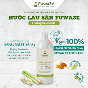 Nước lau sàn sinh học Fuwa3e 1L enzyme sinh học dứa hương sả chanh/ quế