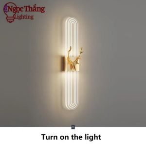 Đèn treo tường ốp tường 60cm trang trí phòng khách phòng ngủ cầu thang Led 3 màu 15W 220V GT3054 Ngọc Thắng