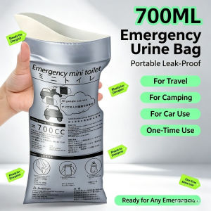 Disposable Emergency Urine Bag 700ML Portable Mini Toilet Pee Bag for Car Traffic Jam Camping Travel Pregnant Women Kids Outdoor Emergency Use
