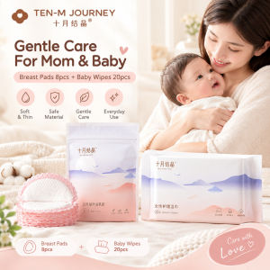 TEN-M JOURNEY Disposable Breast Pads & Wet Wipes