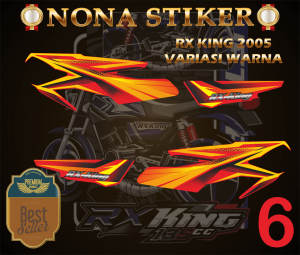 STIKER STRIPING DECAL RX KING TH 2005 VARIASI