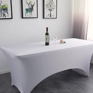 Italy Full Elastic Banquet Table Cloth Cover Bar Meeting Outdoor Wedding Birthday Party Hotels Decoration Tablecloth