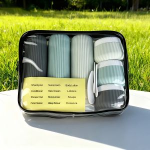 11-Piece Travel Essentials Set Tsa-Approved Travel Toiletry Storage Bottle Set a Must-Have for Travel and Cruise Season