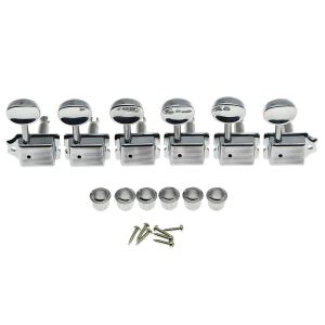 NEXTYOO 1Set Gói 6 cái Nút chỉnh dây đàn guitar 6 người xếp hàng 6 Phải 6R Điều chỉnh chốt khóa Bền bỉ Retro Công cụ kết hợp Phụ Kiện Guitar