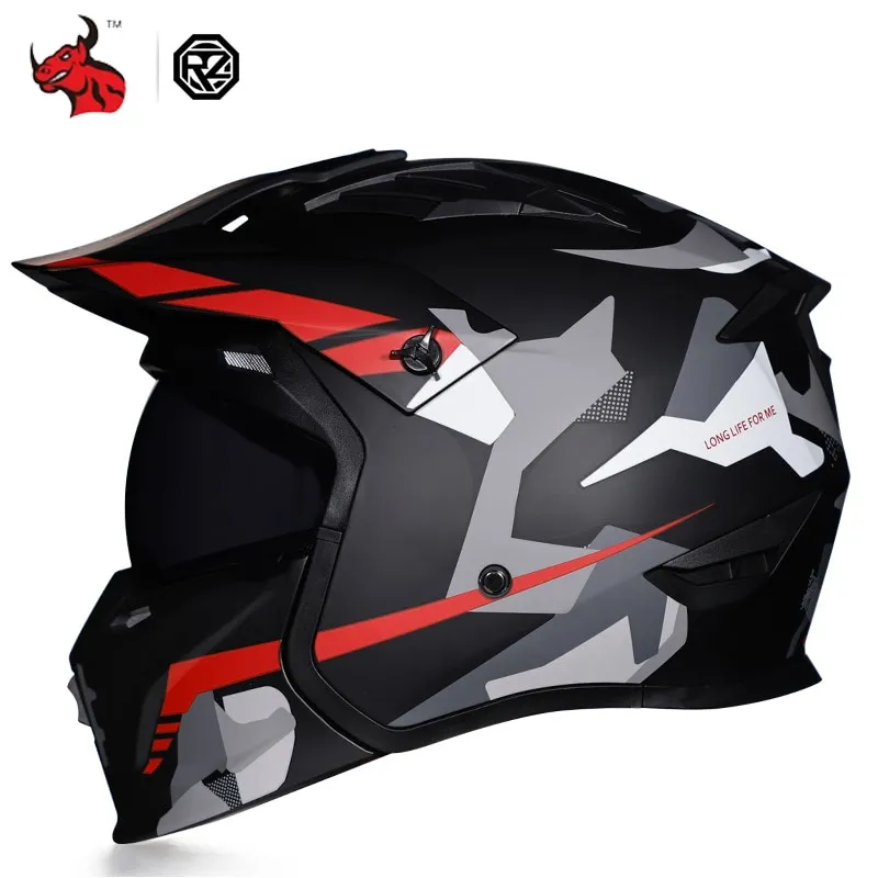 KYT Motorcycle Helmet Jet Vintage Helmet Open Face Retro 3/4 Half