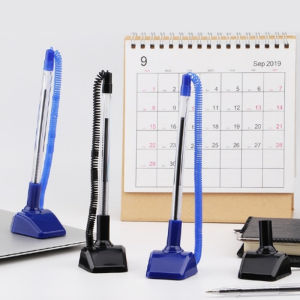 ปากกาตั้งโต๊ะ ปากกาตั้งโต๊ะ 0.7 มม หมึกลูกลื่นสีน้ำเงิน ปากกาตั้งโต๊ะพร้อมแท่น มีไส้เปลี่ยนขาย แข็งแรง ไม่ทำลายหมึกได้ง่าย