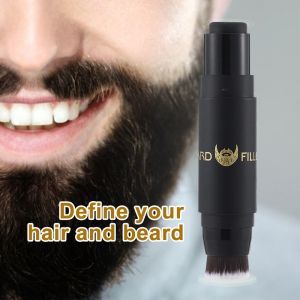 GUAIP Moustache Coloring Beard Pencil Filler Beard Brush Enhancer Waterproof Beard Filling Stamp Kit Beard  Repair Facial Hair Color Filler Moustache Pen Men