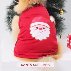 POMAPOO - Baju Kucing dan Baju Anjing Christmas Cartoon Tank