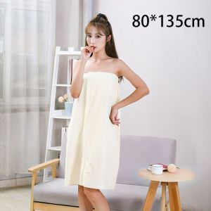 HUNIU Soft Lady Bath Towel Coral Fleece Cartoon Wrap Shower Skirt Beach Towel Quick-drying Hotel Bathrobe Lady
