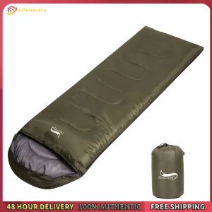 Winnereco Envelope Sleeping Bag with Compression Sack Ultralight Sleeping Bag Breathable Portable Sleeping Bag for Outdoor Hiking