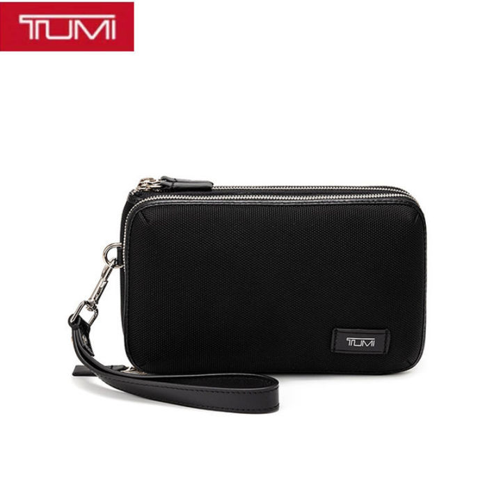 [TUMI FASHION] TUMI 2023 66026 Ballistic Nylon Men's Clutch Leather ...