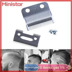 Ministar Movable Blade Hair Cutting Clipper Blade Steel Clipper Accessories With Screws