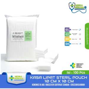 Kasa Lipat Medis Kain Perban Luka 10cmx10cm Isi 100 Pcs