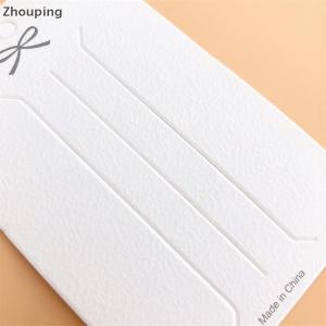 【ZP】Cute 50PCS White hairpin card Trinket packaging hair display Cardboard Hair Clip