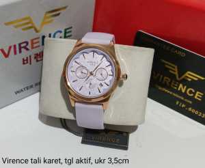 Jam Tangan Fashion Wanita Original Virence Analog Karet Rubber