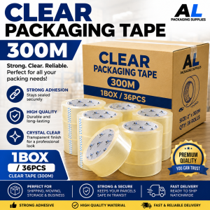 36 Rolls Packaging Tape 2"x300m