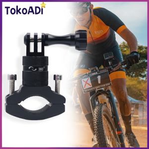 Bicycle Handlebar Mount Sepeda 360 Aluminum Bike Mounting Stang Motor Sepeda Mount GoPro Insta360 Yi Osmo Action Cam
