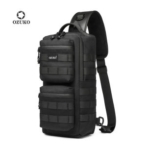 Ozuko 9661 thiết kế ban đầu thể thao không thấm nước Túi đeo phong cách mới Crossbody Sling thời trang ngoài trời Túi đeo vai