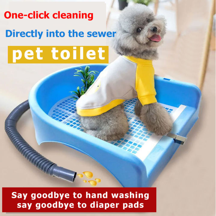 OneClick Flushing Cat Litter Box Dog Toilet Dog Potty Tray Pet Toilet