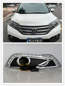 LED DRL For Honda CRV CR-V 2012 2013 2014 Daytime Running Lights Waterproof Daylight Lamp With Dynamic Turning Light Signal 12V