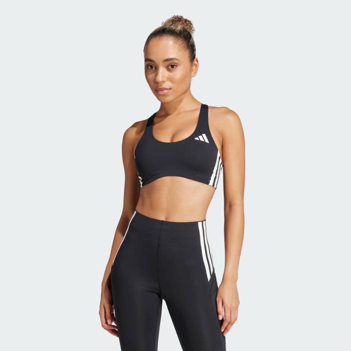 adidas Training Adizero Run Medium Support Bra Women Black JD9214