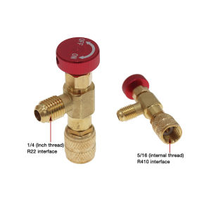 Adaptor Nepel Freon R22 R410 Kran Freon Adaptor Nepel Isi Freon Ac Mobil Adaptor Pengaman Isi Freon Ac Tambahan Katup Keselamatan Konektor Pendingin Kualitas 1/4 Ke 5/16 1/4 Ke 1/4 Adaptor Freon R410 R22