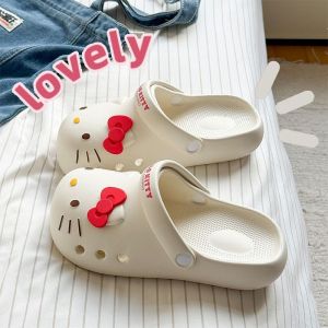 [Free Shipping] KK Cat Hole Shoes For Women Summer 2026 New Model Outdoor Beach Eva Anti-Odor Thick-Soled Closed-Toe Sandals For Women