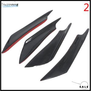 [liujinpeng] 4pcs sợi carbon xe Bumper Fin canard Splitter khuếch tán Spoiler không khí dao