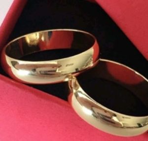 High quality couples ring 18k gold engagement ring lovely