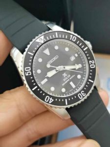 Seiko Prospex SOLAR Diver’s 200M Sports Mens Watch Japan Silicone Strap 38.5mm (SNE573)