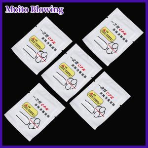 Moito 5/30PCS Portable Breathing Mask Disposable CPR Training First Aid Resuscitator Mask CPR Face Shield Roll Rescue Kit Tool