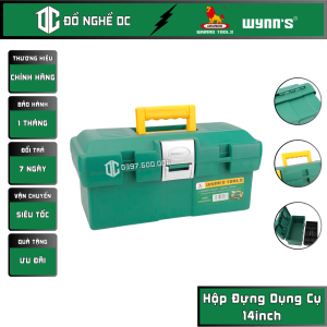 Hộp Đựng Dụng Cụ Thùng Đựng Đồ Nghề Hộp Đựng Công Cụ Đa Năng 14 inch W380 Wynns Nhựa ABS thùng đựng dụng cụ thùng đựng đồ nghề cơ khí